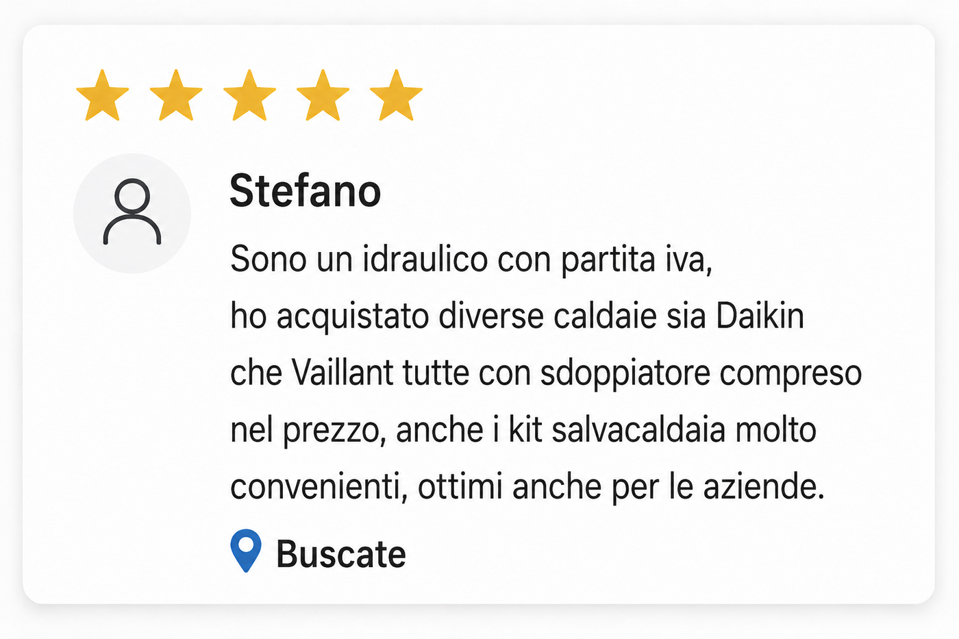 Recensione cliente Taycan Shop