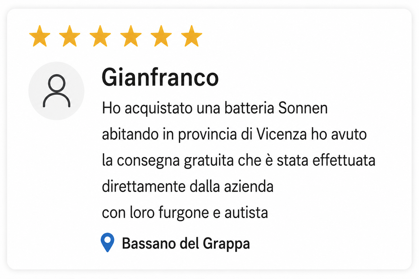 Recensione cliente Taycan Shop