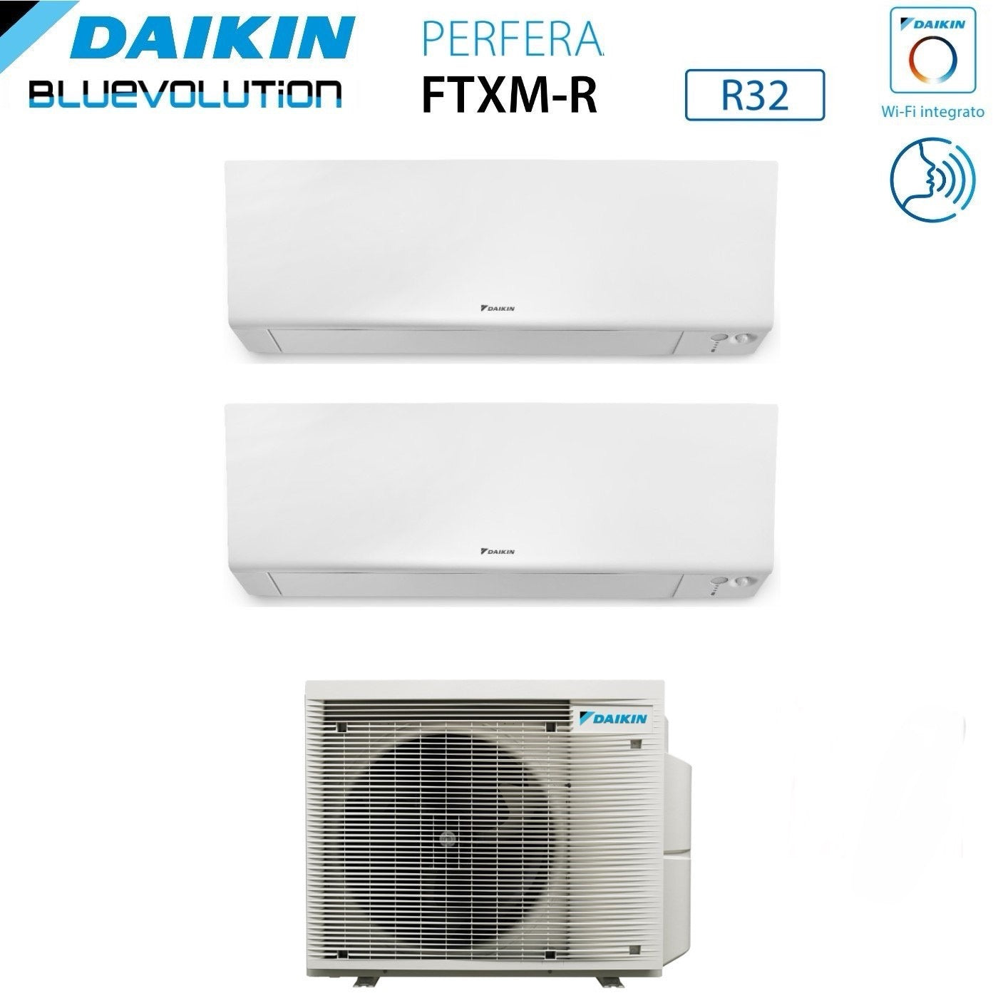 Condizionatore Dual Split Daikin Perfera 12000 + 12000 UE 2MXM50A GARANZIA ITALIA