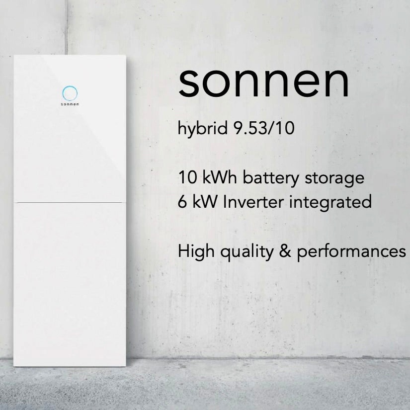 Batteria accumulo Sonnen hybrid 9.53/10 con Inverter integrato per fotovoltaico capacità 10 kWh con Inverter da 6 kW