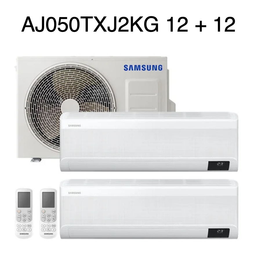 Climatizzatore Dual Split Samsung WindFree 12 + 12 UE AJ050TXJ2KG  GARANZIA ITALIA