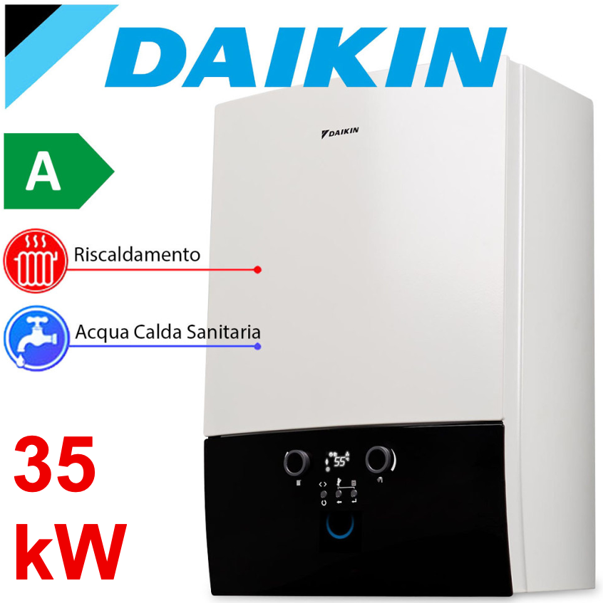Caldaia a Condensazione Daikin Altherma 3 C Gas D2C 35 KW + SDOPPIATORE FUMI OMAGGIO