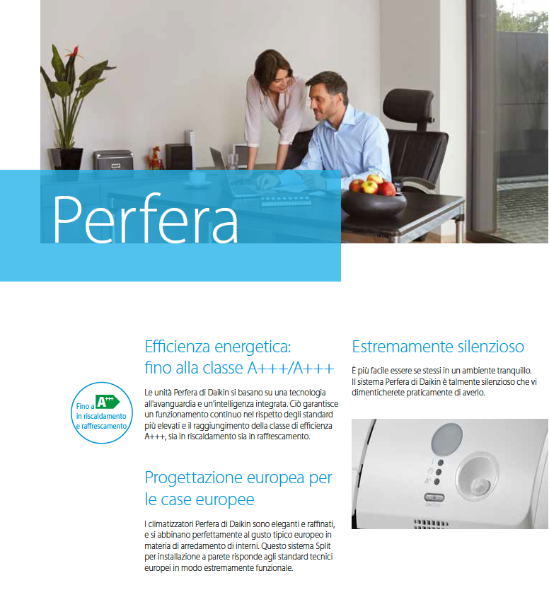 Condizionatore Dual Split Daikin Perfera 12000 + 12000 UE 2MXM50A GARANZIA ITALIA